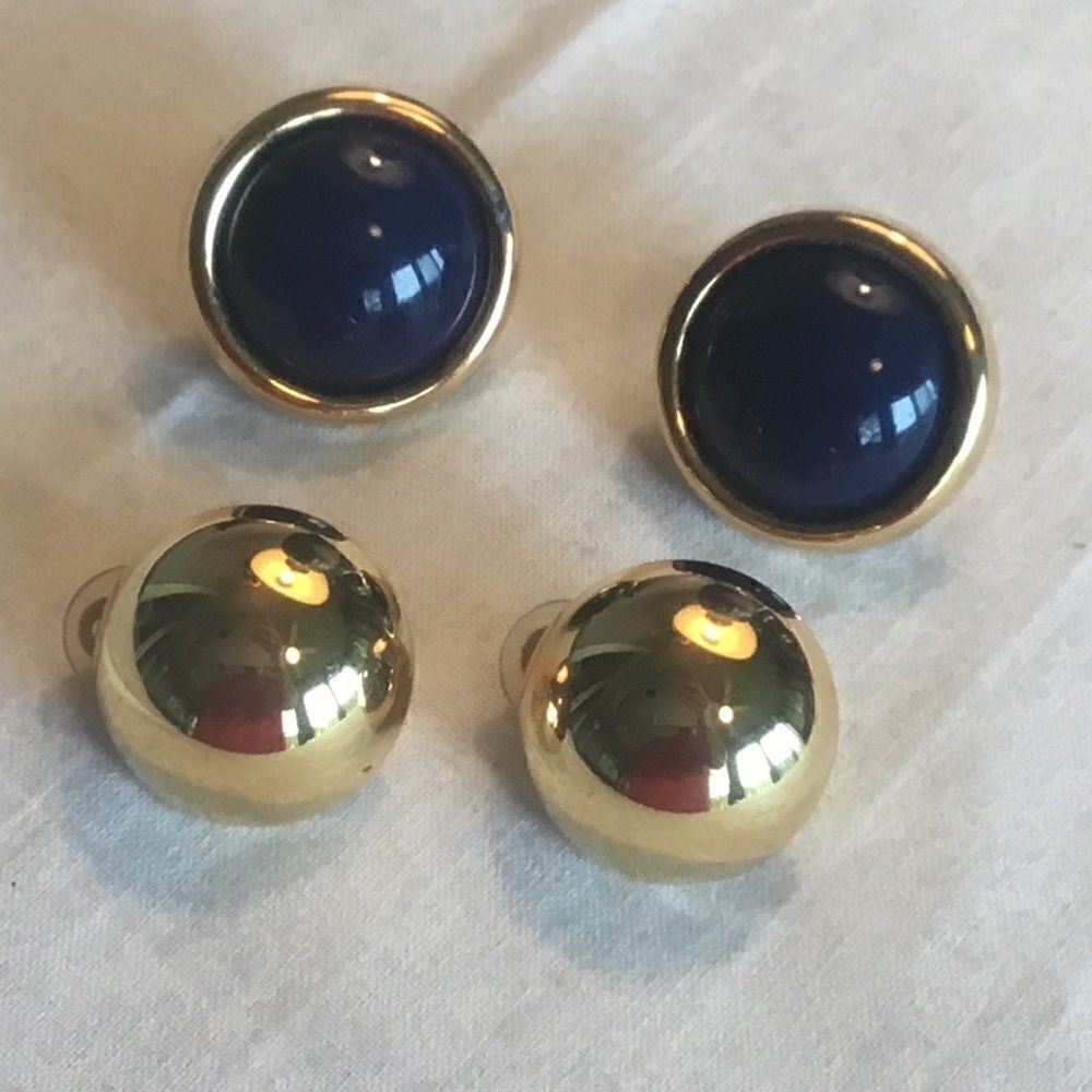 $8 ea or 3/$15. Two Pair Goldtone Non-pierced Earr